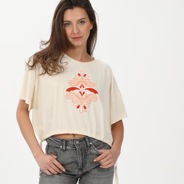 Γυναικείο t-shirt ALE 8916594 εκρού