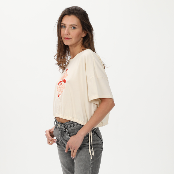 Γυναικείο t-shirt ALE 8916594 εκρού Γυναικεία