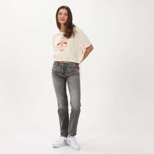 Γυναικείο t-shirt ALE 8916594 εκρού Γυναικεία
