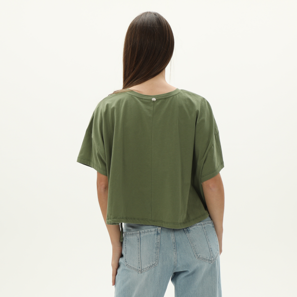 Γυναικείο t-shirt ALE 8916594 χακί Γυναικεία
