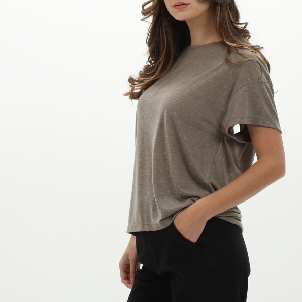 Γυναικείο t-shirt ALE 81712404 μπεζ Γυναικεία