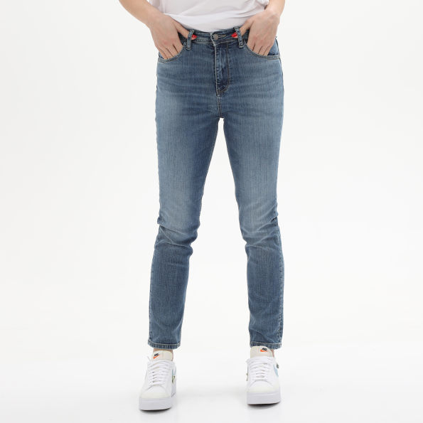 Γυναικείο jean παντελόνι ALE 8916375 μπλε