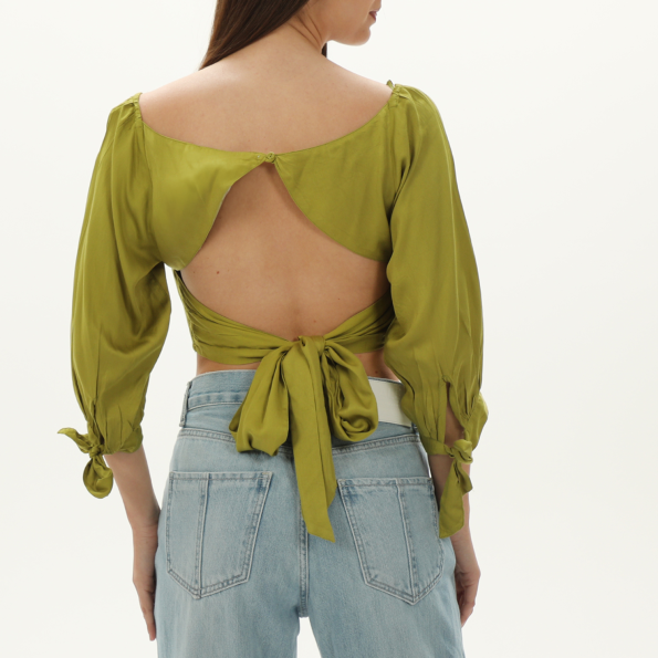 Γυναικείο cropped top ALE  8916485 πράσινο Γυναικεία