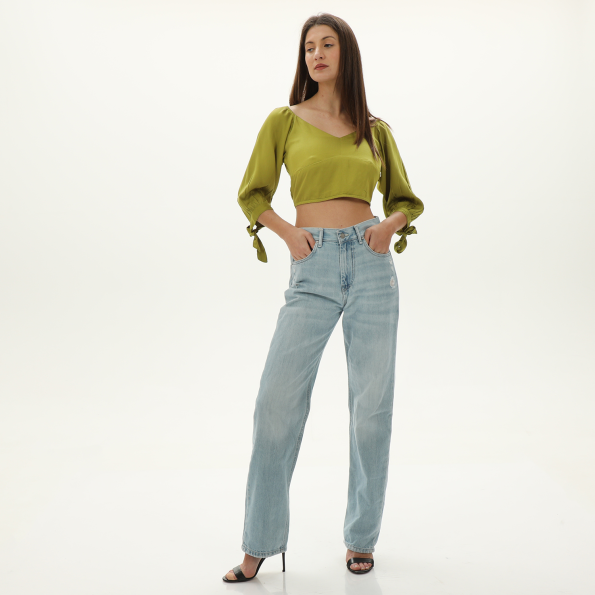Γυναικείο cropped top ALE  8916485 πράσινο Γυναικεία