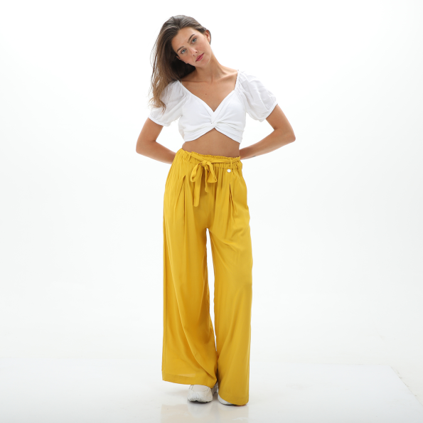 Γυναικείο cropped top ALE 8916495 λευκό Γυναικεία