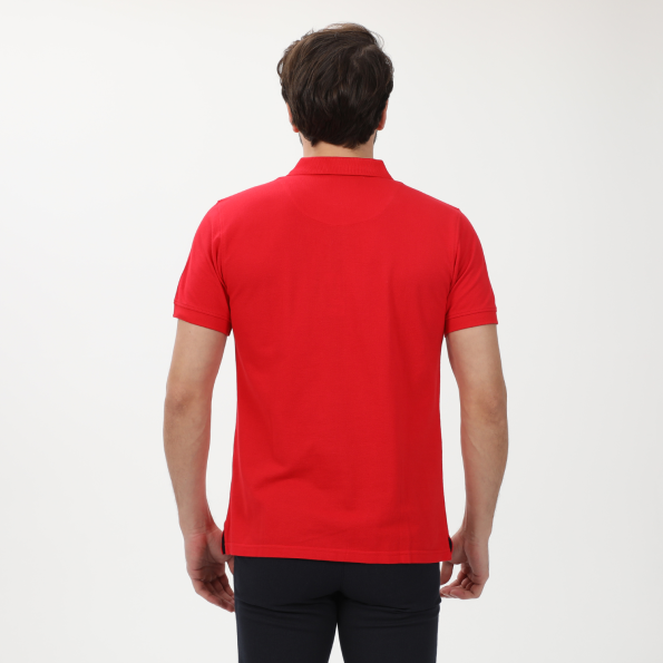 Ανδρική polo μπλούζα DORS 1134101.C01 κόκκινη Ανδρικά