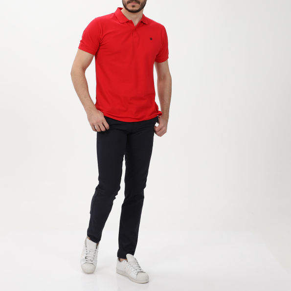 Ανδρική polo μπλούζα DORS 1134101.C01 κόκκινη Ανδρικά