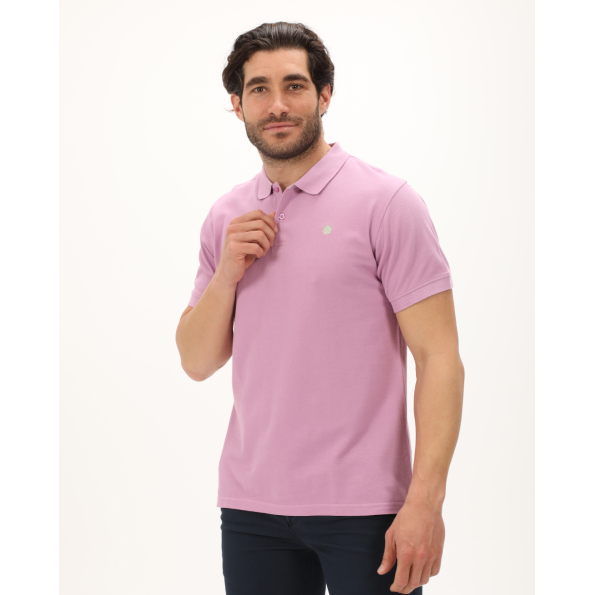 Ανδρική polo μπλούζα DORS 1134101.C02 ροζ