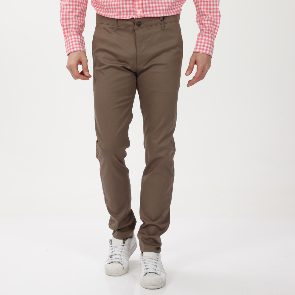 Ανδρικό chino παντελόνι DORS 2034103.C03 καφέ