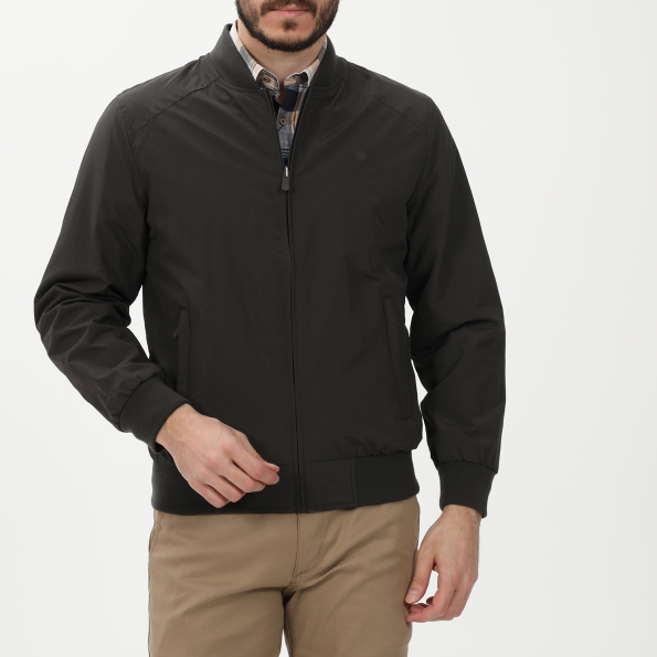 Ανδρικό bomber jacket διπλής όψης DORS 3034002.C02 μπεζ χακί