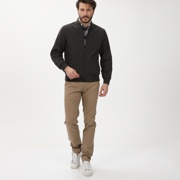 Ανδρικό bomber jacket διπλής όψης DORS 3034002.C02 μπεζ χακί Ανδρικά