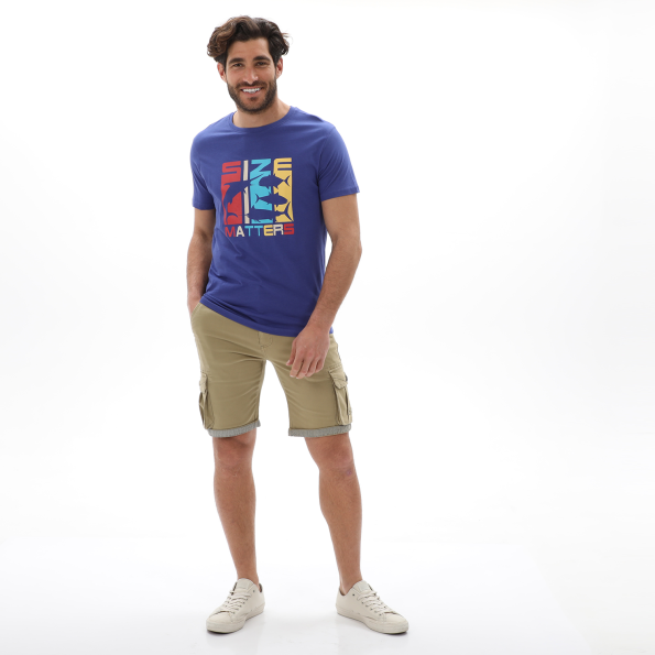 Ανδρικό t-shirt BATTERY 21231134 μπλε μωβ Ανδρικά