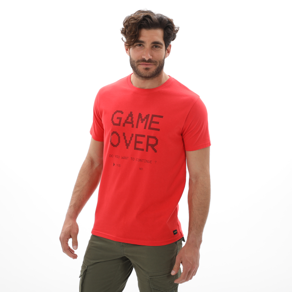 Ανδρικό t-shirt BATTERY 21231145 κόκκινο Ανδρικά
