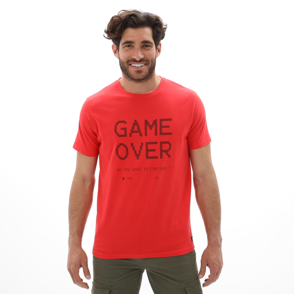 Ανδρικό t-shirt BATTERY 21231145 κόκκινο Ανδρικά