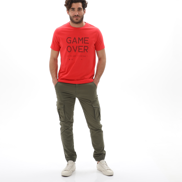 Ανδρικό t-shirt BATTERY 21231145 κόκκινο Ανδρικά