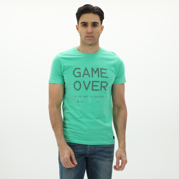Ανδρικό t-shirt BATTERY 21231145 πράσινο