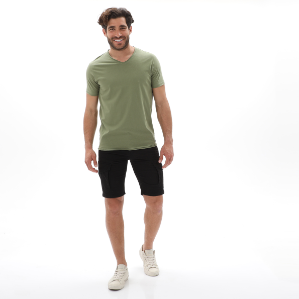 Ανδρικό t-shirt BATTERY 21D9081221 χακί Ανδρικά