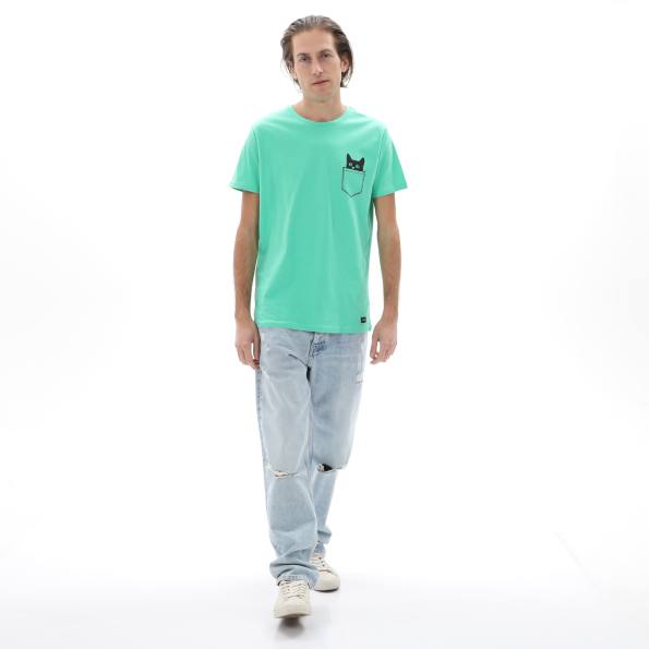 Ανδρικό t-shirt BATTERY 21231147 πράσινο Ανδρικά