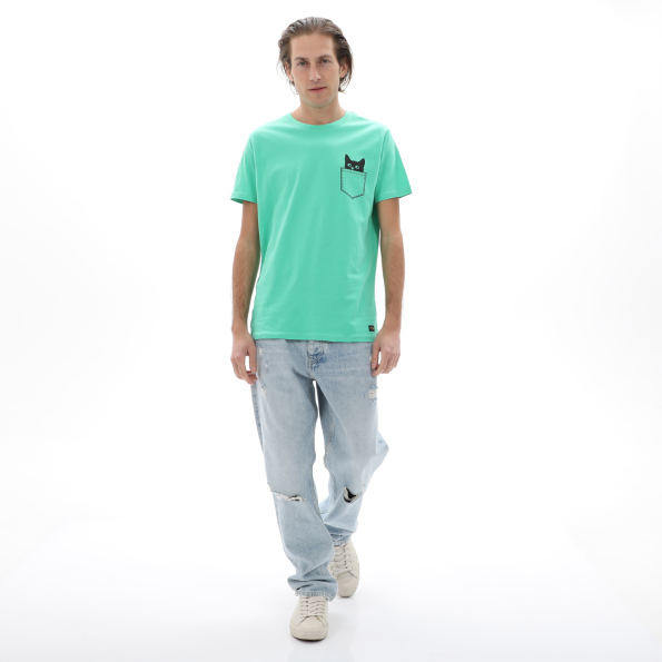 Ανδρικό t-shirt BATTERY 21231147 πράσινο Ανδρικά