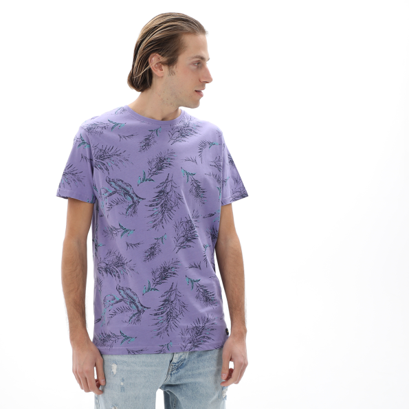 Ανδρικό t-shirt BATTERY 21231158 μοβ Ανδρικά
