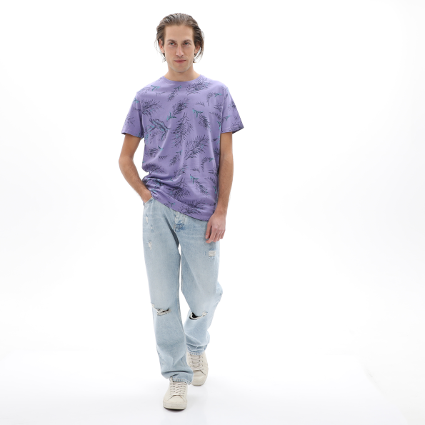 Ανδρικό t-shirt BATTERY 21231158 μοβ Ανδρικά
