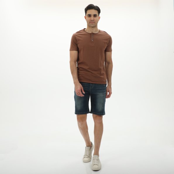 Ανδρικό t-shirt BATTERY 21231162 καφέ Ανδρικά