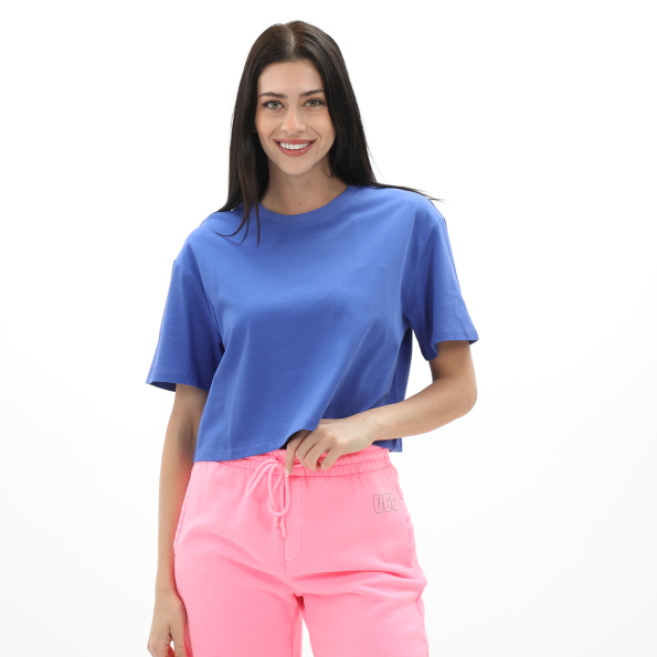 Γυναικεία cropped μπλούζα UGG 1125159 Tana μπλε