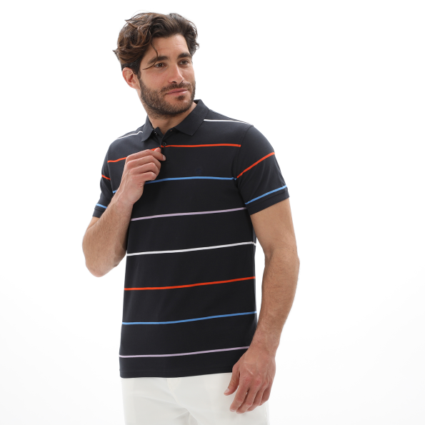 Ανδρική polo μπλούζα DORS 1132008.C01 μπλε Ανδρικά