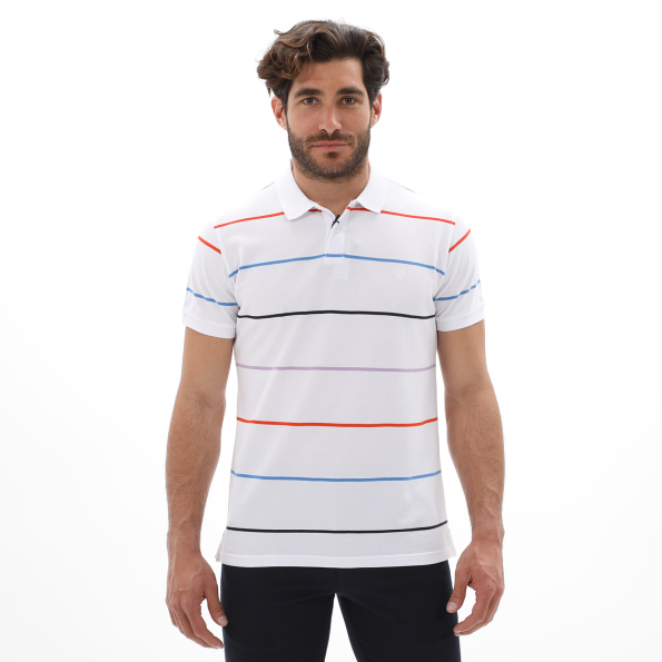 Ανδρική polo μπλούζα DORS 1132008.C02 λευκή