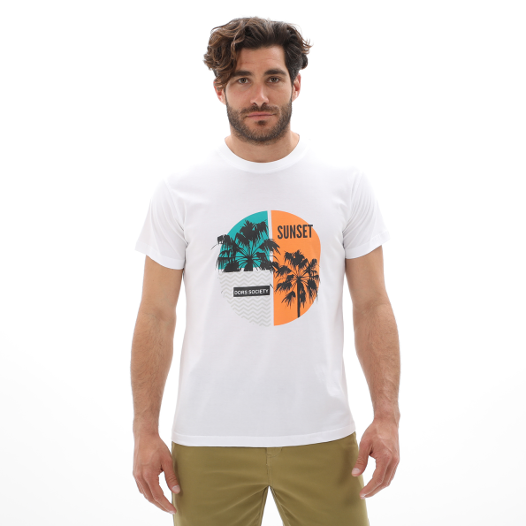 Ανδρικό t-shirt DORS 1132107.C01 λευκό