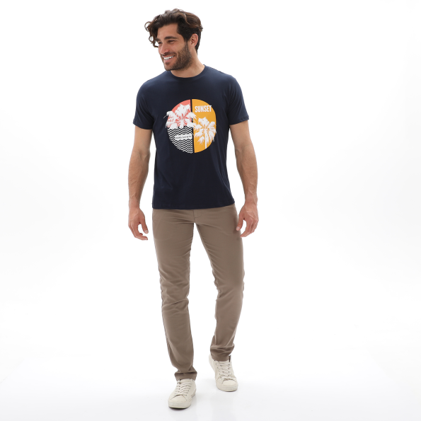 Ανδρικό t-shirt DORS 1132107.C03 μπλε Ανδρικά