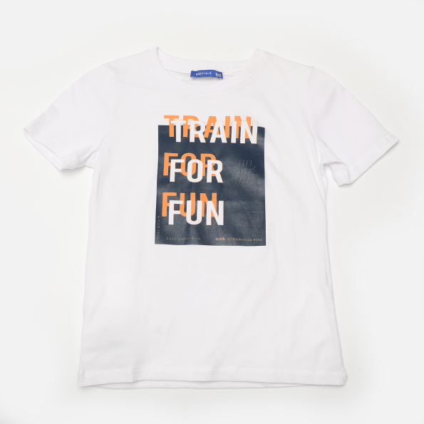 Ανδρικό t-shirt BODYTALK 1221-751328 λευκό