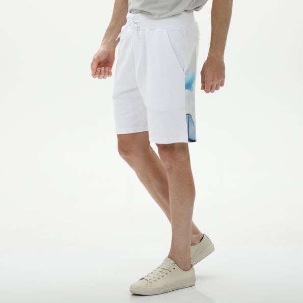 Ανδρική αθλητική βερμούδα BODYTALK 1231-953204 λευκή Ανδρικά
