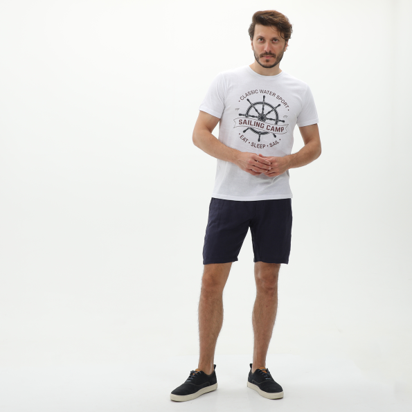 Ανδρικό t-shirt EXPLORER 2221102008 λευκό