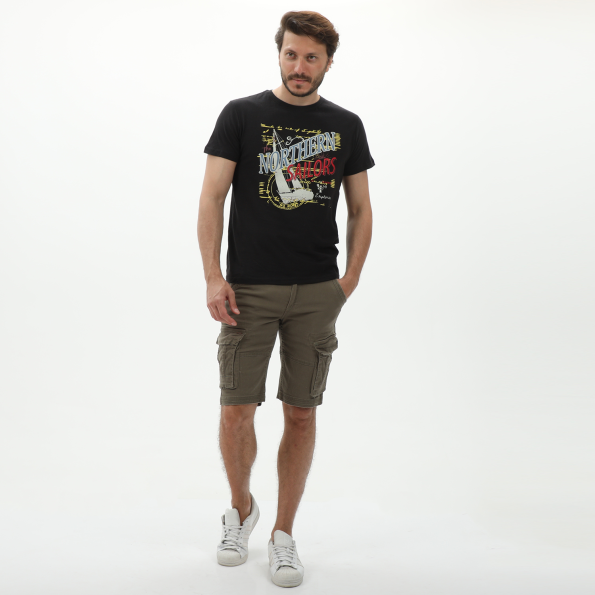 Ανδρικό t-shirt EXPLORER 2221102010 μαύρο