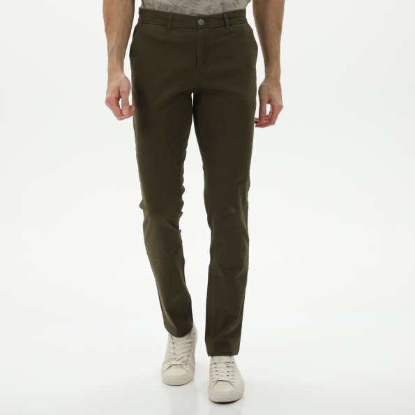 Ανδρικό chino παντελόνι MARTIN & CO 124-32-6500 λαδί