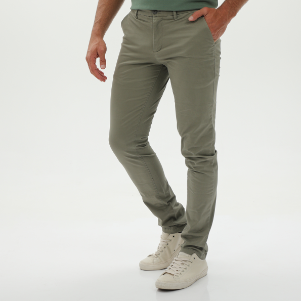 Ανδρικό chino παντελόνι MARTIN & CO 124-32-6500 λαδί Ανδρικά