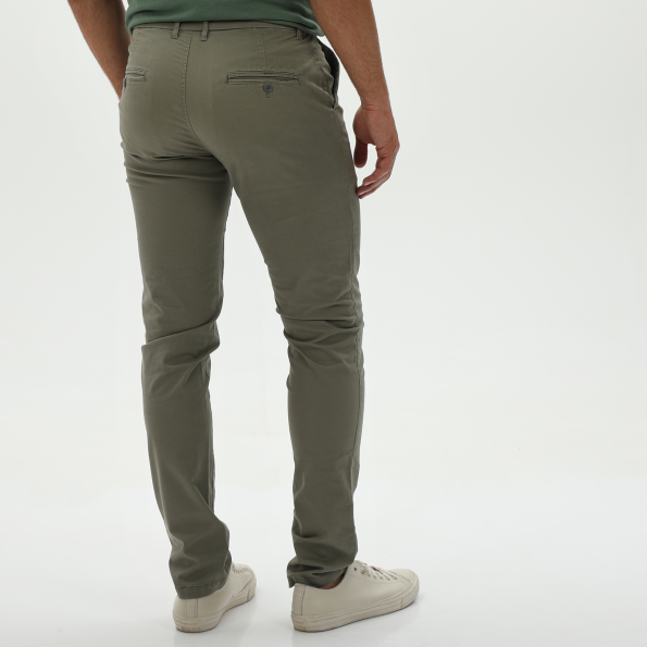 Ανδρικό chino παντελόνι MARTIN & CO 124-32-6500 λαδί Ανδρικά