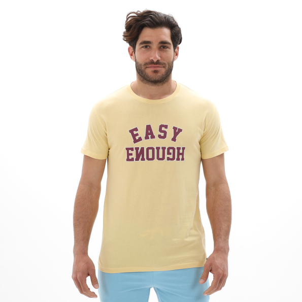 Ανδρικό t-shirt VAN HIPSTER 72120 κίτρινο