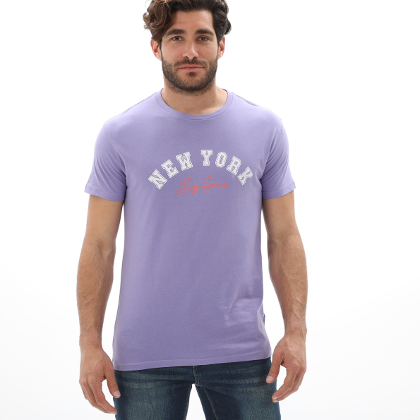 Ανδρικό t-shirt VAN HIPSTER 72131 μωβ
