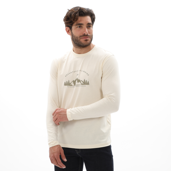 Ανδρική μακρυμάνικη μπλούζα VAN HIPSTER 72146 εκρού Ανδρικά