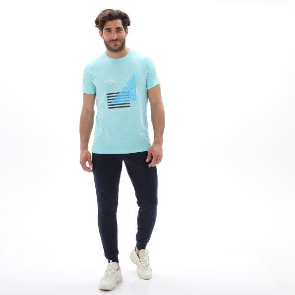 Ανδρικό t-shirt VAN HIPSTER 72163 τιρκουάζ Ανδρικά