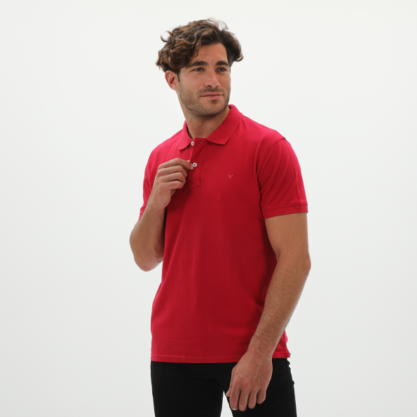 Ανδρική polo μπλούζα VAN HIPSTER 72250 κόκκινη Ανδρικά