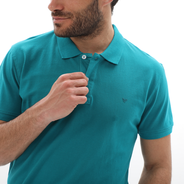 Ανδρική polo μπλούζα VAN HIPSTER 72250 πράσινη Ανδρικά
