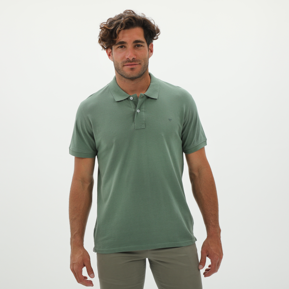 Ανδρική polo μπλούζα VAN HIPSTER 72250 πράσινη Ανδρικά