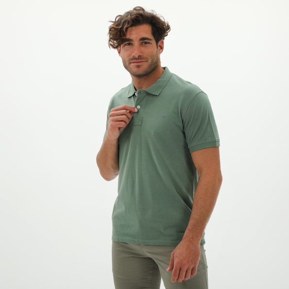 Ανδρική polo μπλούζα VAN HIPSTER 72250 πράσινη Ανδρικά