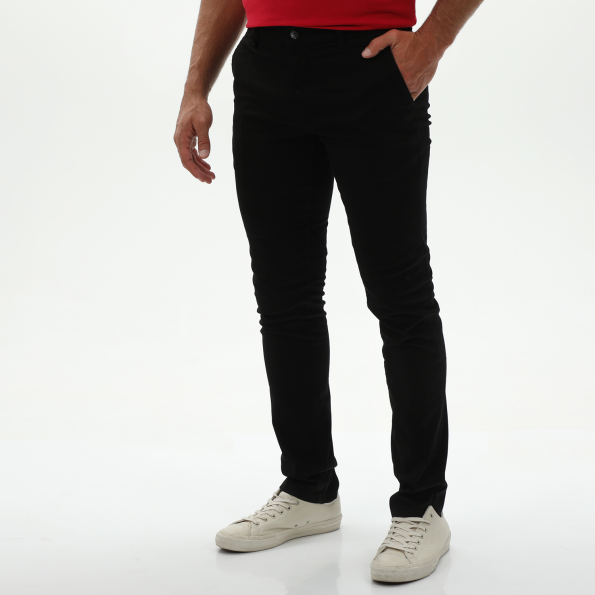 Ανδρικό chino παντελόνι VAN HIPSTER 72038 μαύρο Ανδρικά