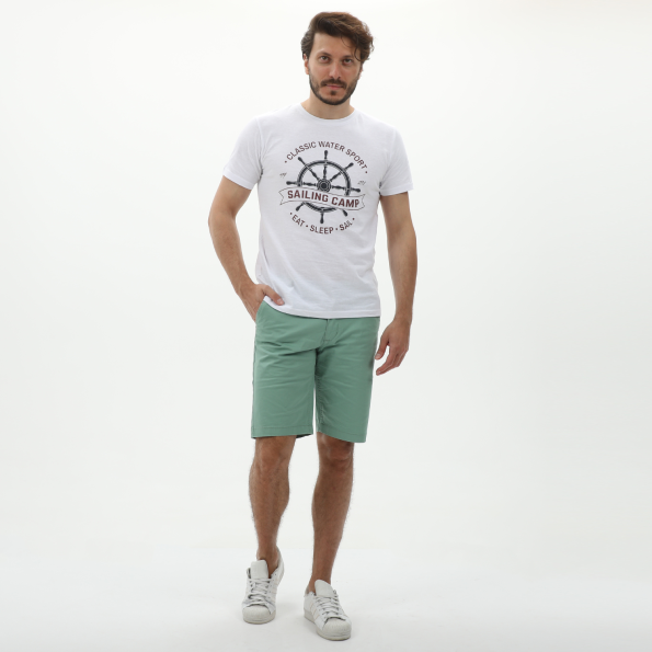 Ανδρική chino βερμούδα EXPLORER 2321107005 πράσινη