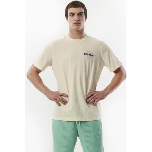 Unisex t-shirt BODY ACTION 053322-01 εκρού