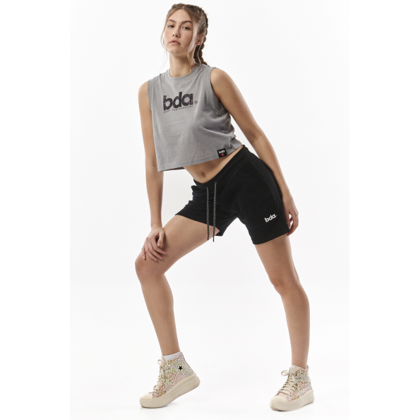 Γυναικείο πετσετέ σορτς BODY ACTION 031318-01 μαύρο Γυναικεία